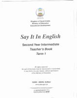 كتاب المعلم انجليزي للصف الثاني المتوسط الفصل الدراسي الاول.pdf