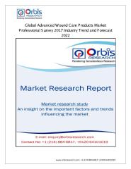 Advanced Wound Care Products Industry Report 2017 Regional Analysis of the market, and the Policy and News Analysis 2022.pdf