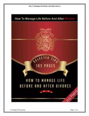 How To Manage Life Before And After Divorce.pdf