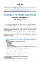 5. Ulangan Formatif Keempat  Bahasa Indonesia Kelas Enam Semeseter Satu.docx